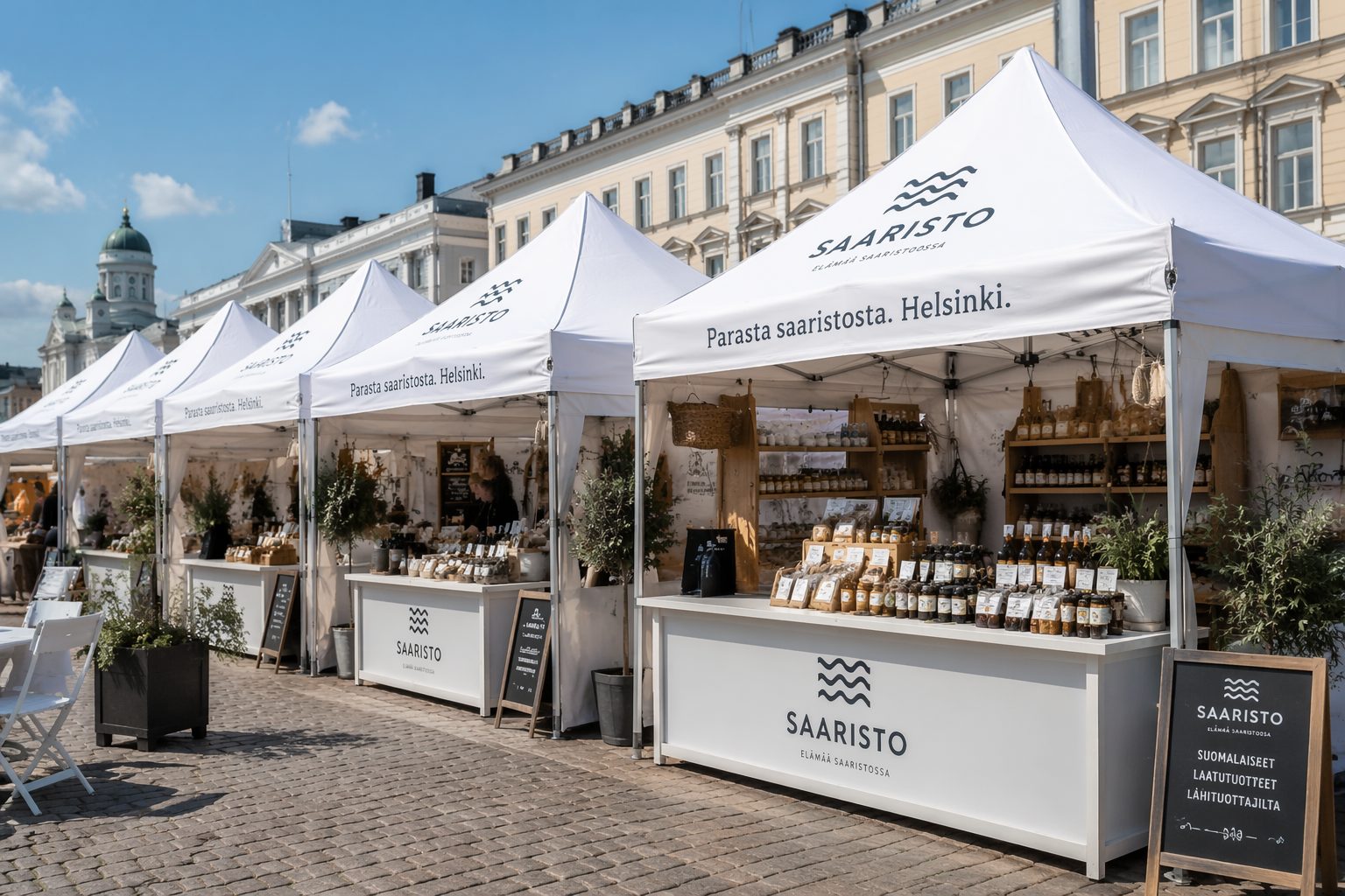 Event marquee Helsinki market